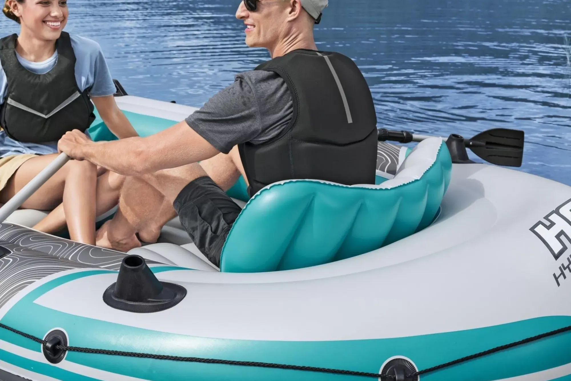 Bestway Rafts<Hydro-Force Adventure Elite X5 Inflatable Raft Set 11'11
