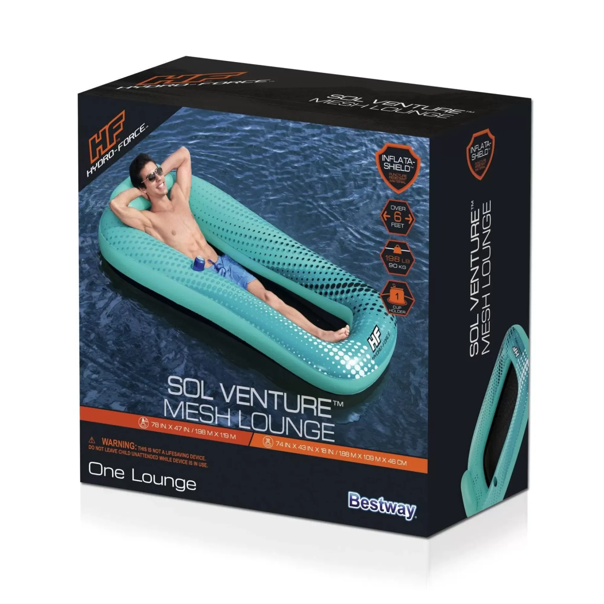 Bestway Pool Floats<Hydro-Force Sol Venture Mesh Lounge Float 74