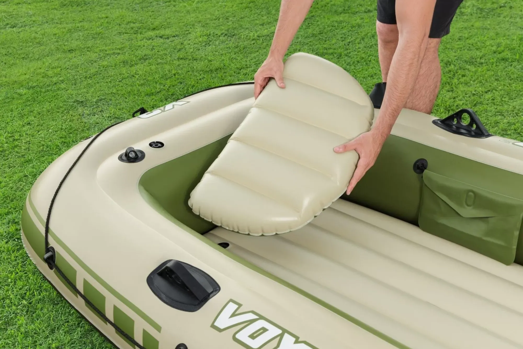 Bestway Rafts<Hydro-Force Voyager X3 Inflatable Raft Set 9'8