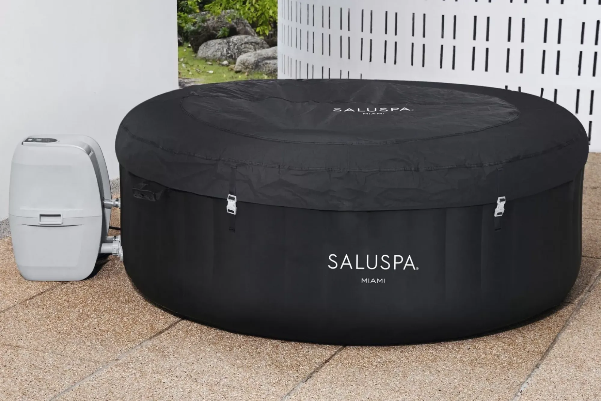 Bestway Airjet<Saluspa Miami Energysense Airjet Inflatable Hot Tub Spa 2-4 Person