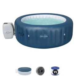Bestway Airjet Plus<Saluspa Milan Airjet Plus Inflatable Hot Tub With App Control 4-6 Person