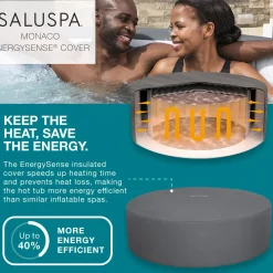 Bestway Airjet<Saluspa Monaco Energysense Smart Signature Airjet Inflatable Hot Tub With App-Control 5-7 Person